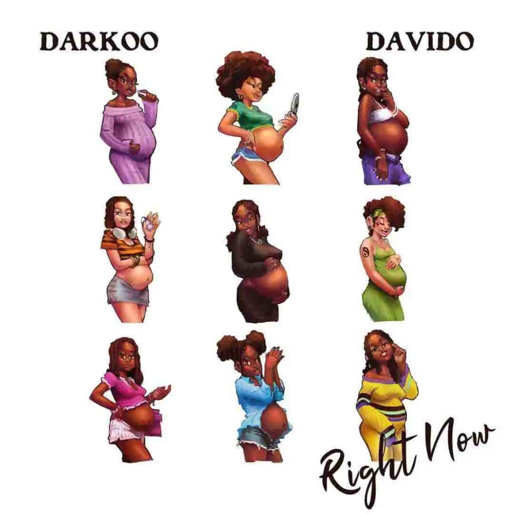 Darkoo – Right Now ft. Davido Artwork