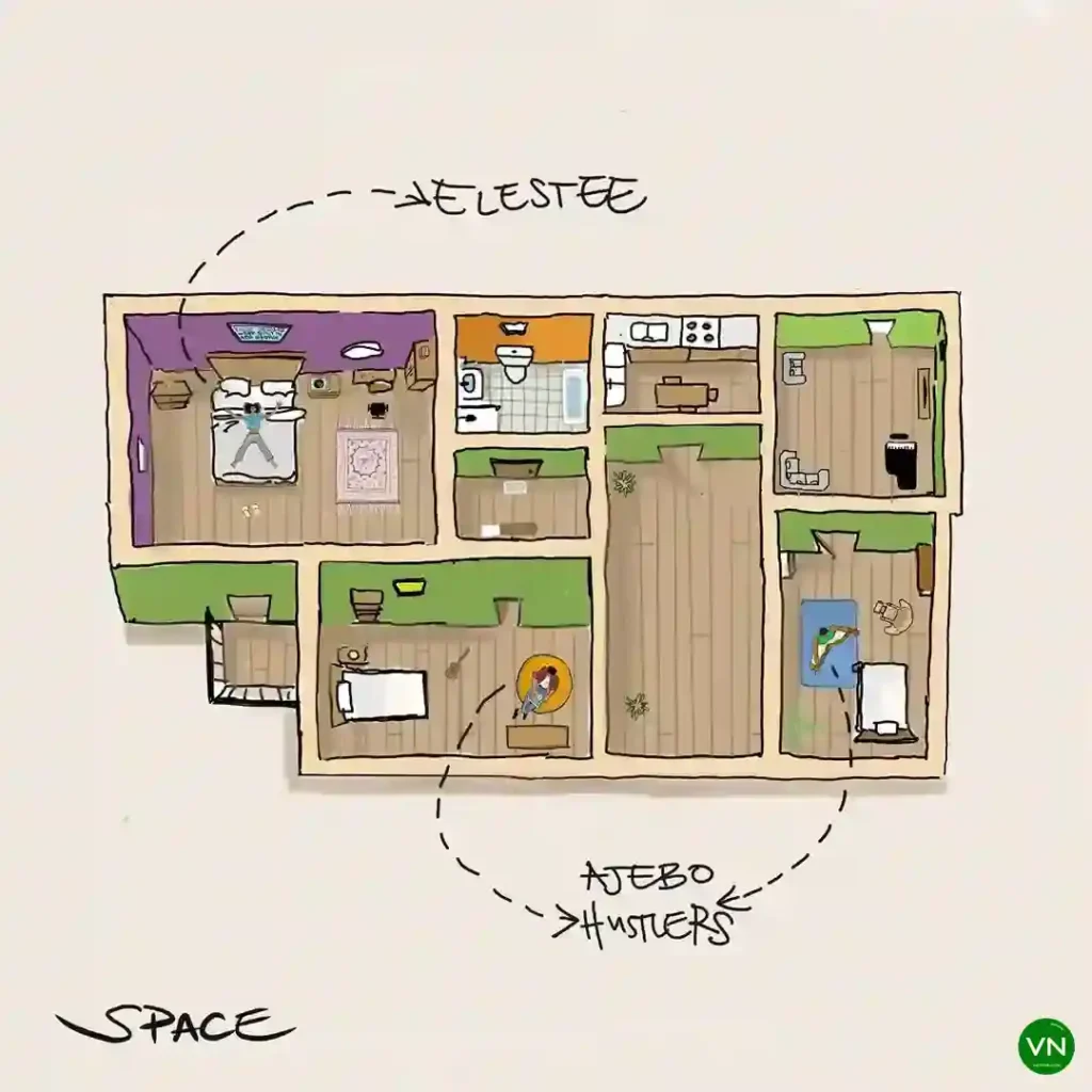 Elestee – Space ft. Ajebo Hustlers Artwork