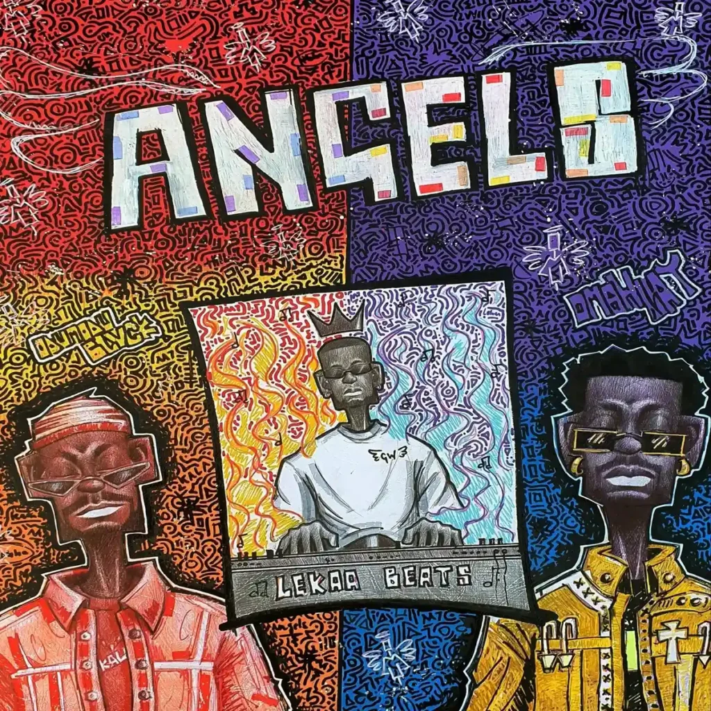 Lekaa Beats – ANGELS ft. Omah Lay & ODUMODUBLVCK Artwork