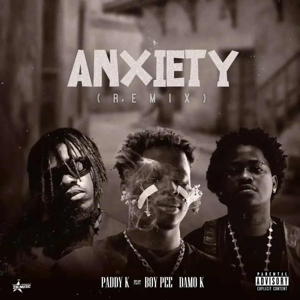 Anxiety (Remix) mp3 by Paddy K feat. BoyPee and Damo K