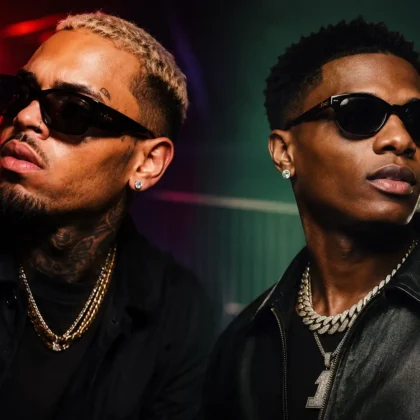 Chris Brown and Wizkid Reunite on New Song “Man On A Mission” Artwork