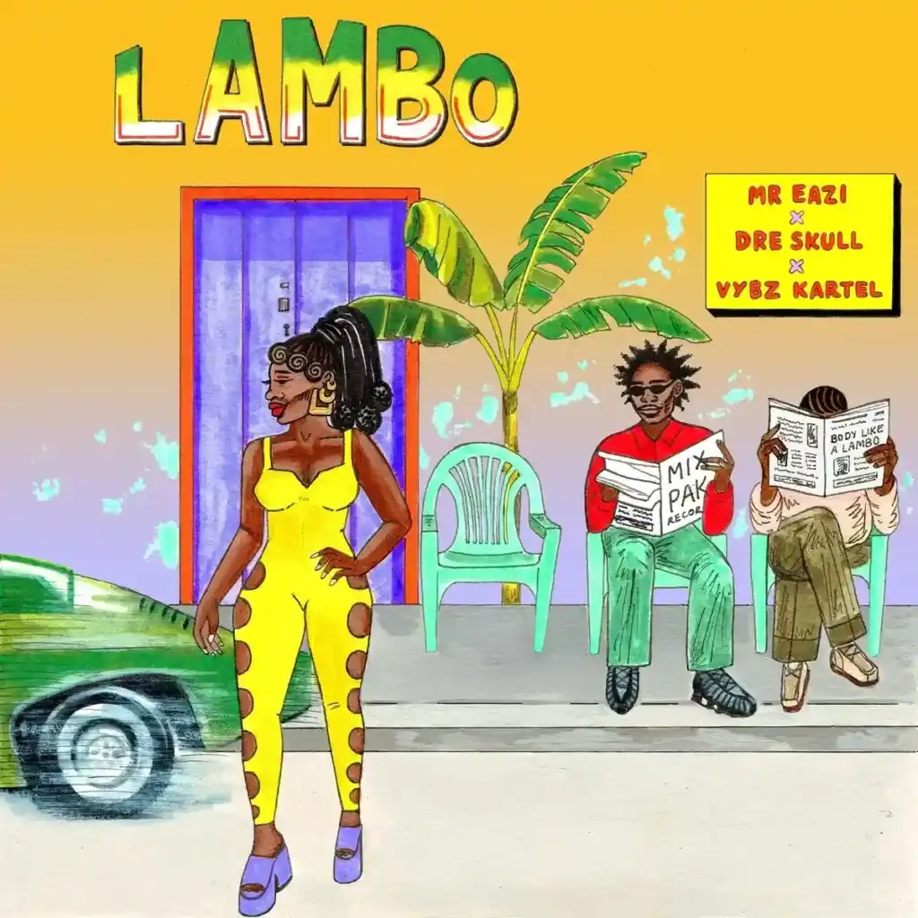 Mr Eazi – Lambo ft. Dre Skull & Vybz Kartel Artwork