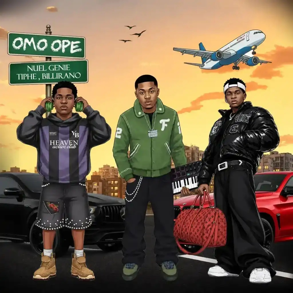 Nuel Genie – Omo Ope ft. Tiphe & Billirano Artwork